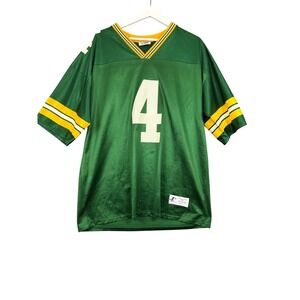 Vintage Logo Athletic Green Bay Packers Brett Favre 4 Jersey Mens XL Green USA